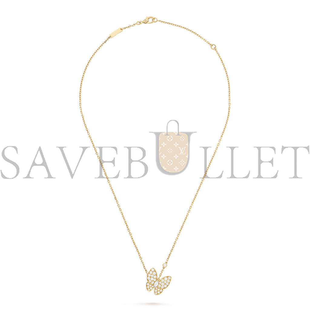 VAN CLEEF ARPELS TWO BUTTERFLY PENDANT - YELLOW GOLD, DIAMOND VCARP3DP00 VAN CLEEF ARPELS TWO BUTTERFLY PENDANT - YELLOW GOLD, DIAMOND VCARP3DP00